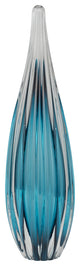 Glass, 15" Paperweight Teal