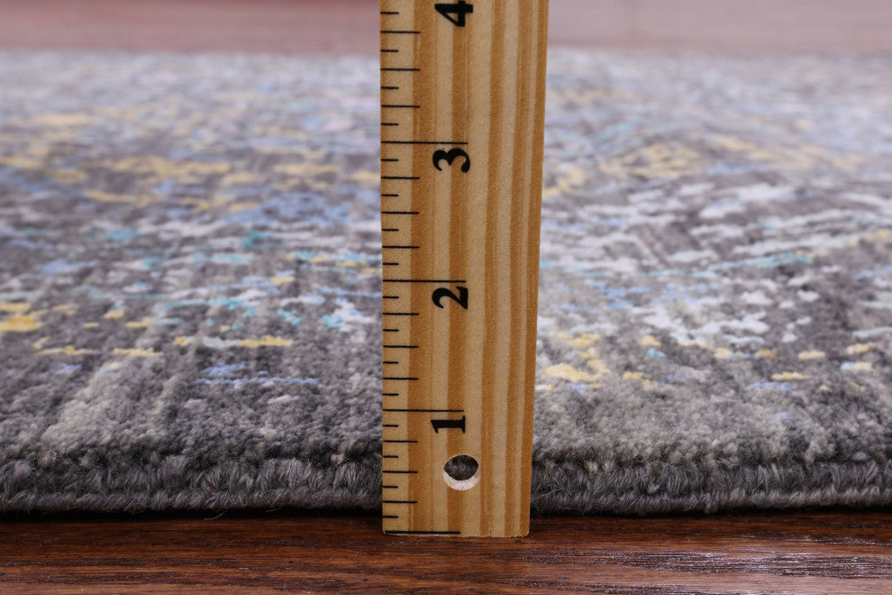 Persian Wool and Silk Hand Knotted Rug 3' 0" X 5' 4" Q6318