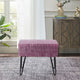 Textured Velvet Ottoman, Mauve Shadows