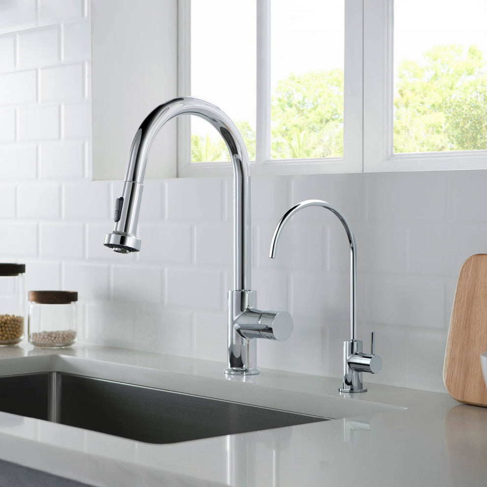 Circular Water Filtration Faucet, Chrome