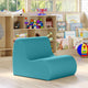 Midtown Foam Classroom Chair, Medium Size - Premium Vinyl - Turquoise