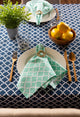 Nautical Blue Lattice Tablecloth 60X104