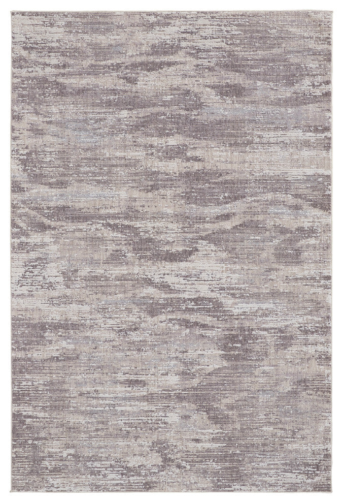 Weave & Wander Inger Rug, Gray/Beige, 6'-7" X 9'-4" Rug