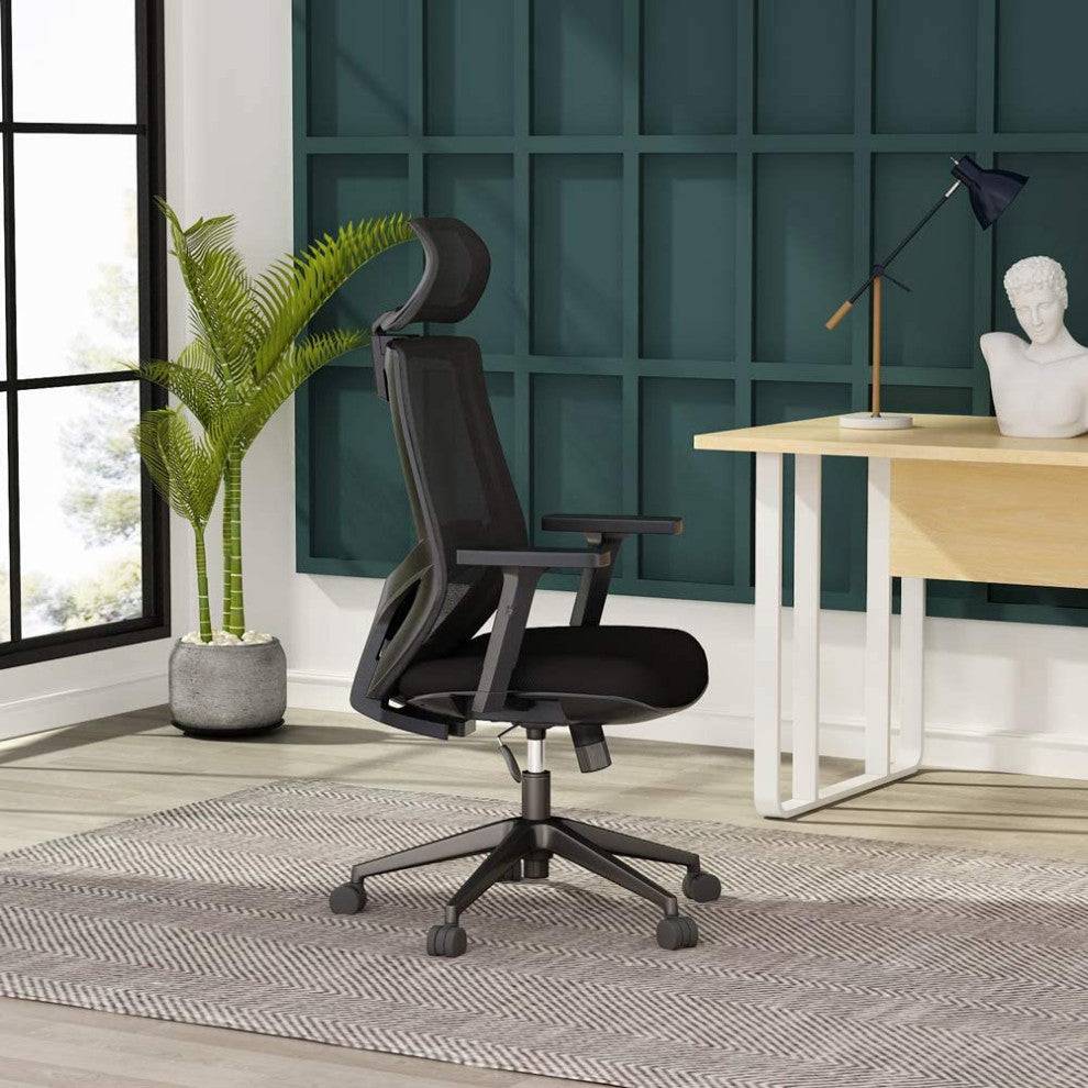 Modern Ergonomic Office Chair, Mesh  with Lumbar Support