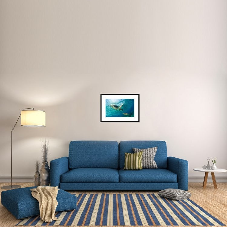 "Contact" Framed Digital Print by Andrey Narchuk, 30x22"