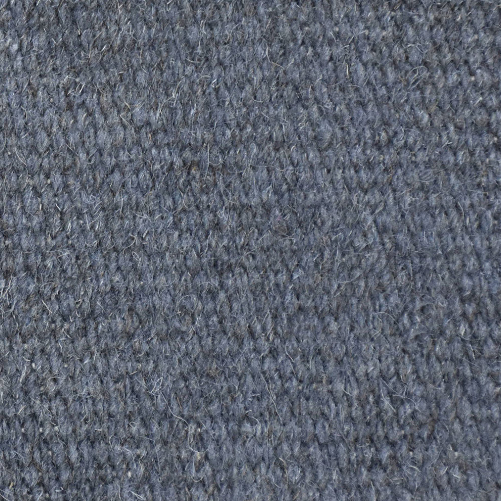 HAND WOVEN FLAT WEAVE KILIM WOOL ECO-FRIENDLY AREA RUGS-Solid,Light Charcoal
