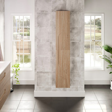 Eviva Joy 12"Wx10"D Maple Wall-Mounted Linen Cabinet