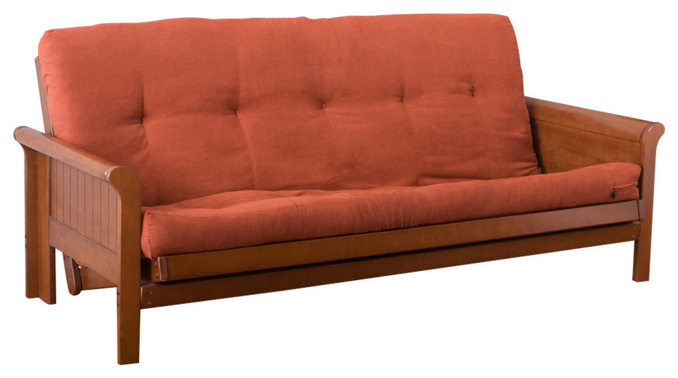 Blazing Needles Vitality 5" Microsuede Full Futon Mattress, Spice