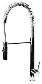 Polished Chrome Commercial Spring Kitchen Faucet