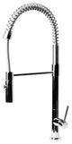 Polished Chrome Commercial Spring Kitchen Faucet