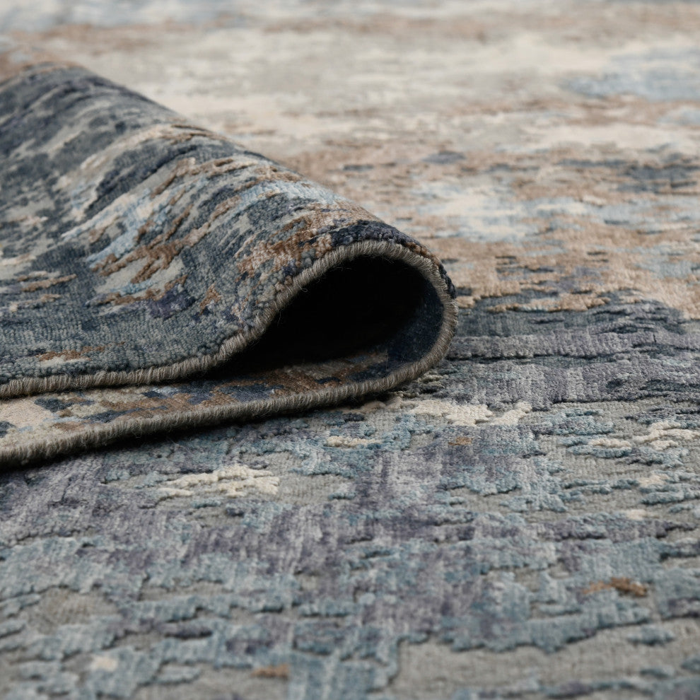 Serena Mindy Area Rug, Blue, 9' x 12', Abstract