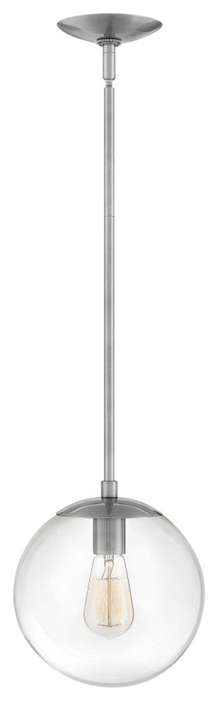 Hinkley Lighting 3747 Warby 1 Light 10"W Globe Pendant - Polished Antique