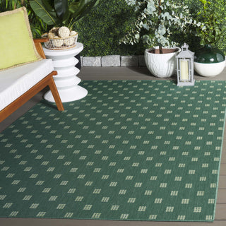 Safavieh Terrace Collection TER806 Rug, Dark Green/Light Green, 5'3"x7'6"