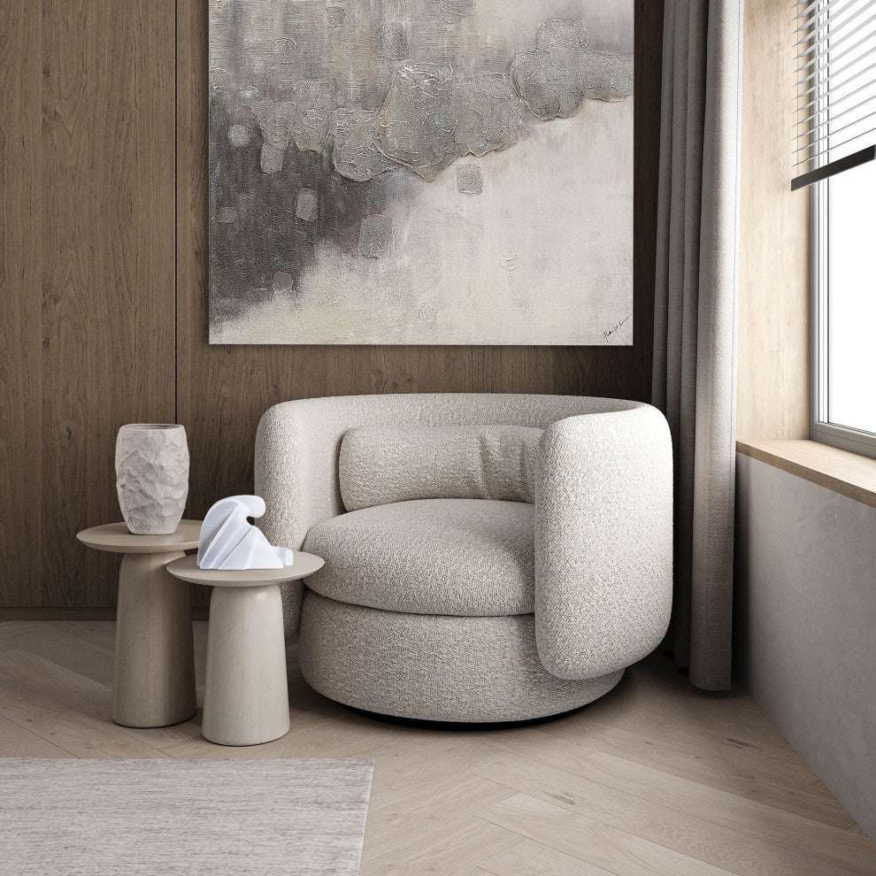 Imagine Ceramic Statue, Matte Off-White