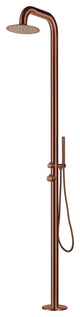 HEATGENE Stainless Steel Outdoor Shower with Handheld Showerhead, Rose Gold