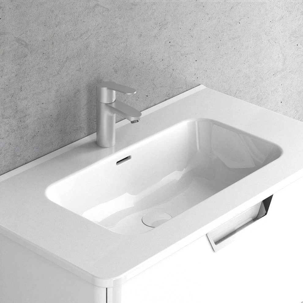 Royo Life Collection 40" 2-Drawer Bathroom Vanity with Sink, Nordic Oak