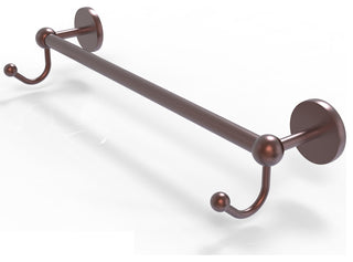 Prestige Skyline 36" Towel Bar with Integrated Hooks, Antique Copper