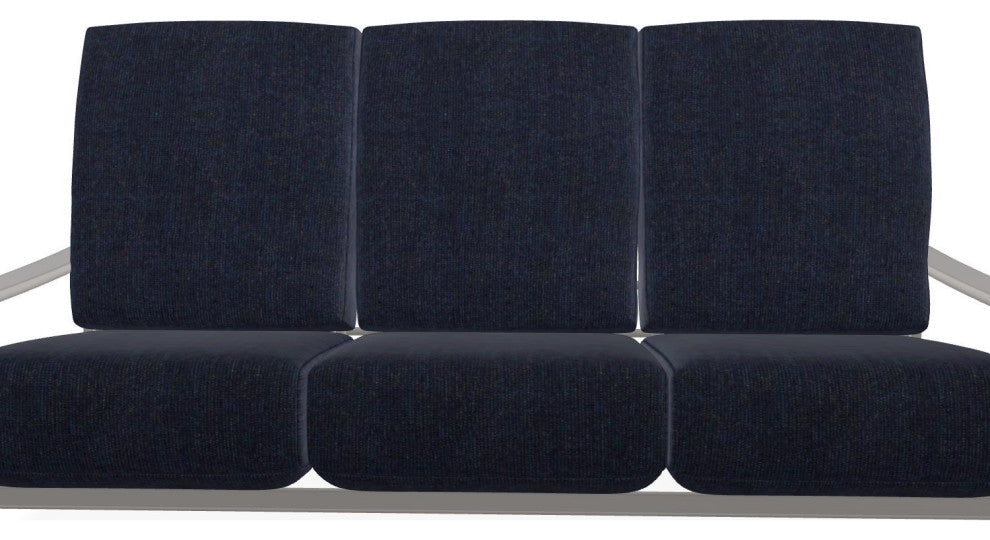 St. Catherine Deep Seat 3-Seat Outdoor Sofa, Indigo/Warm Gray