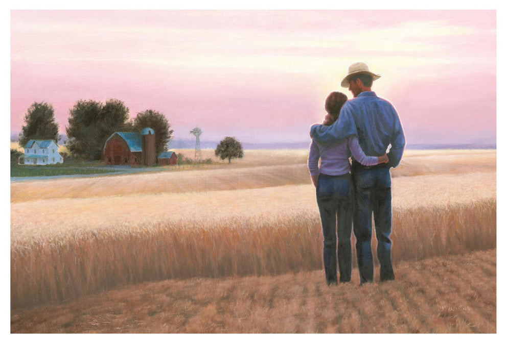 "Family Farm" Digital Paper Print by James Wiens, 20"x14"