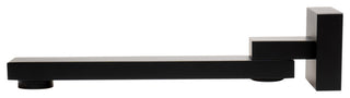 Black Matte Square Foldable Tub Spout