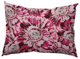 Big Flowers Decorative Throw Pillow, Pink, 14"x20"