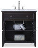 Ambella Home Collection - Louvered Sink Chest - Hand Rubbed Raven - 17590-110-32