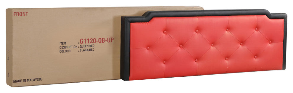 Starlight All in One Bed, Black/Red, Queen