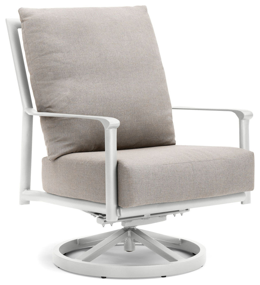 Aspen Cushion Outdoor Resort-Grade High Back Swivel Rocker Lounge Chair