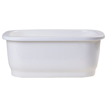 ALFI brand AB1218 Small Rectangle Fireclay Undermount or Drop In Prep Sink