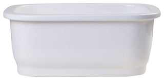 ALFI brand AB1218 Small Rectangle Fireclay Undermount or Drop In Prep Sink