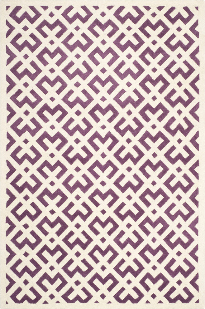 Safavieh Chatham CHT719F 7' Square Purple Rug