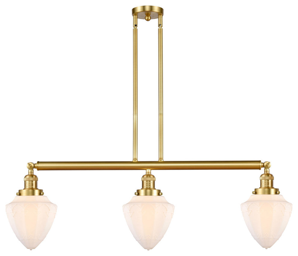 Innovations 213-SG-G661-7-LED 3 Light Island Light, Satin Gold