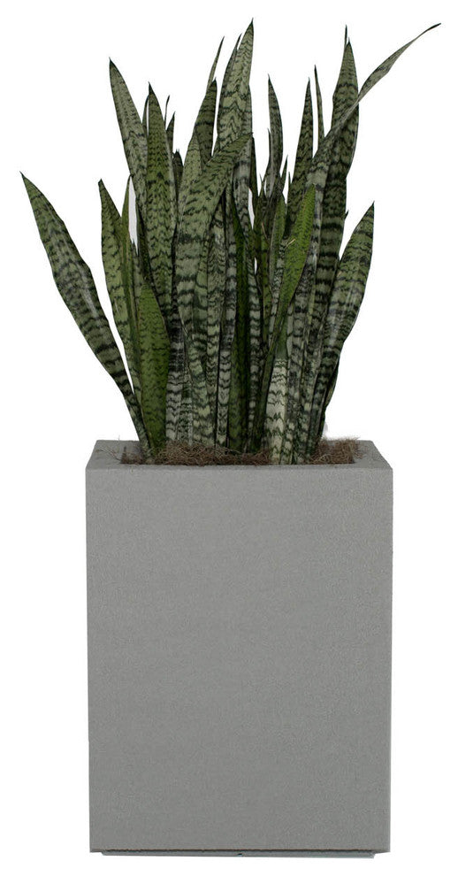 Perth Outdoor Column Planter, Black