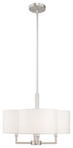 Livex Lighting Brushed Nickel 4-Light Pendant Chandelier