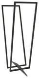 Firewood Rack Transparent, Black