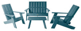 Italica Modern Adirondack Conversation Set, Nantucket Blue