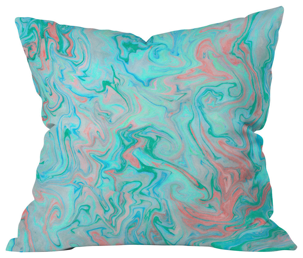 Lisa Argyropoulos Marble Twist Throw Pillow