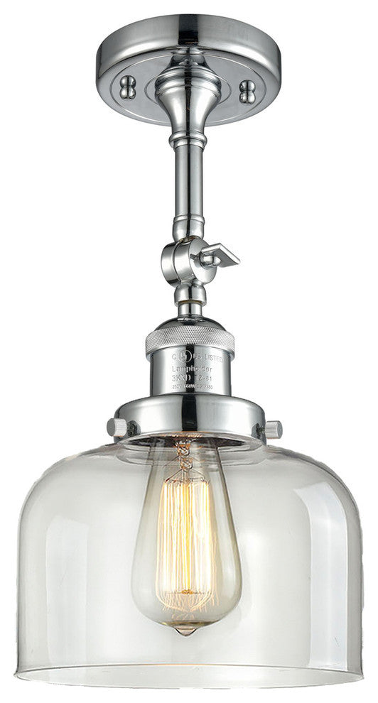 Innovations Lighting 201F-Pc-G72-Led 1 Light Dimmable Led Semi-Flush Mount