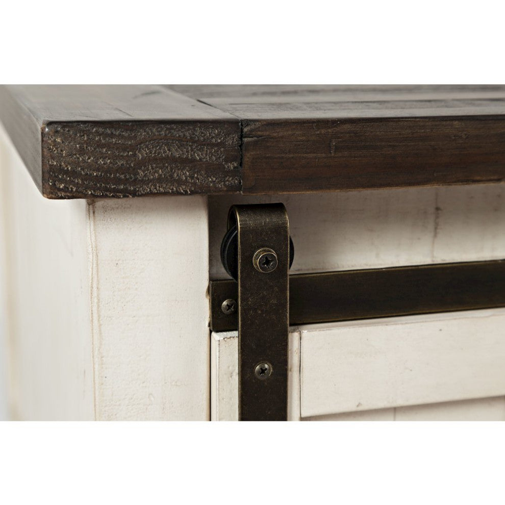 Madison County 50 Rustic Reclaimed Pine Farmhouse Barn Door Coffee Table