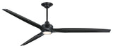 Fanimation Spitfire DC-KIT-84-LK Spitfire DC 84" 3 Blade Indoor / - Black