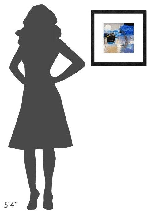 "Moonlight (detail)" Framed Digital Print by Arthur Pima, 18"x18"