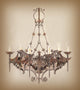 Dragon Candle-Style Wrought Iron Chandelier