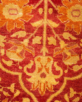 Eclectic, One-of-a-Kind Hand-Knotted Area Rug Red, 5'1"x9'7"