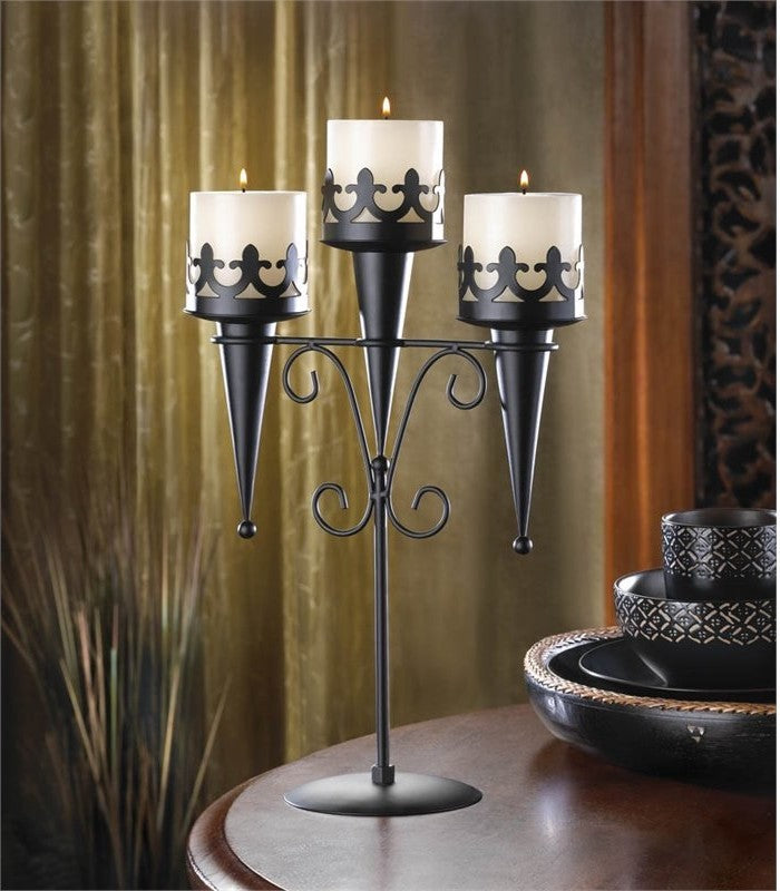 Medieval Triple Candle Stand