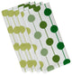 Brady Beads, Stripe Print Napkin, Set of 4, Green