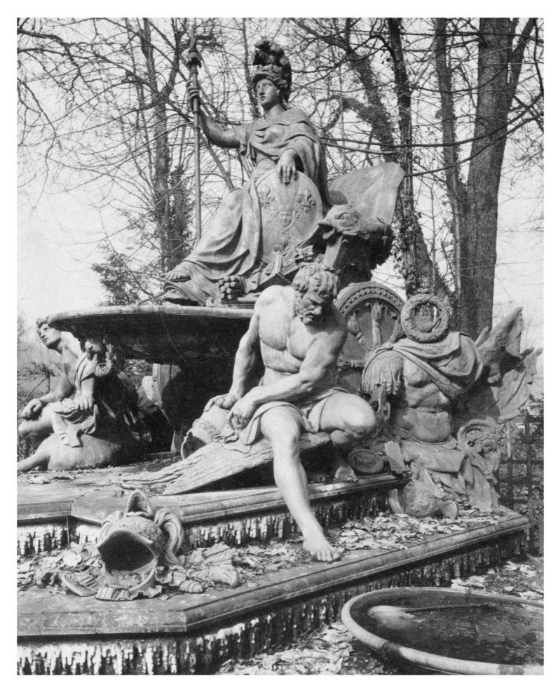 "Versailles, 1904 - France Triumphant by Jean-Baptiste Tuby" Paper Art, 26"x32"