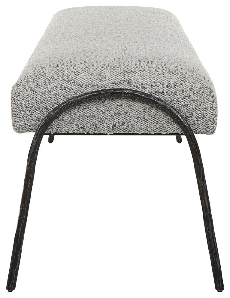 Uttermost Jacobsen Modern Gray Bench
