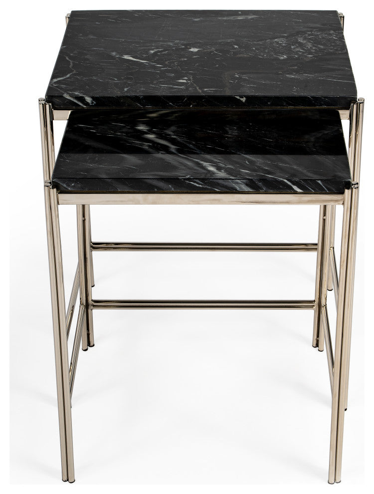 Butler Deguanna Marbel and Metal Nesting Tables