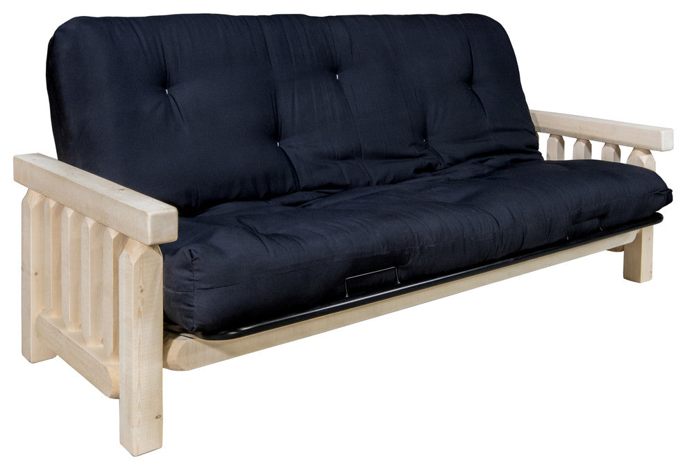 Homestead Collection Futon Frame With Mattress, Ready to Finish
