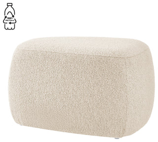 Carlese Fabric Ottoman, Palladian Beige, Small